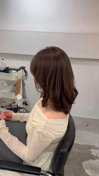 セミロング 顔周りcut・ご相談 ＝新宿しずく🇰🇷のヘアスタイル