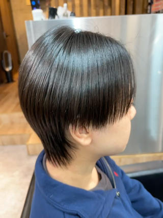 ショート パーマ メンズ ショートボブ髪質改善 縮毛矯正のプロ山道潤のヘアスタイル