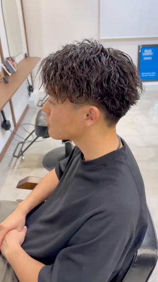 パーマ メンズ メンズパーマ/ 津田沼/藤原 侑樹のヘアスタイル