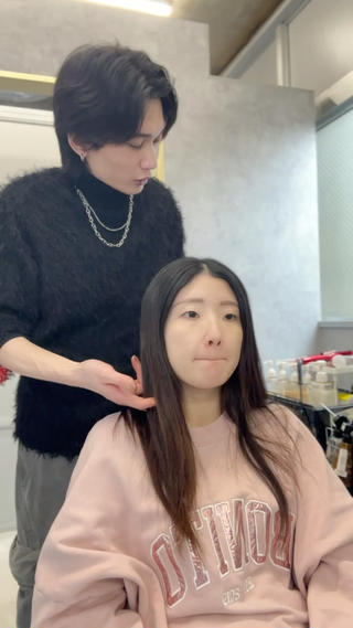 カラー number天王寺 kyoseiのヘアスタイル