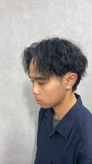 パーマ メンズ 武石 春音のヘアスタイル