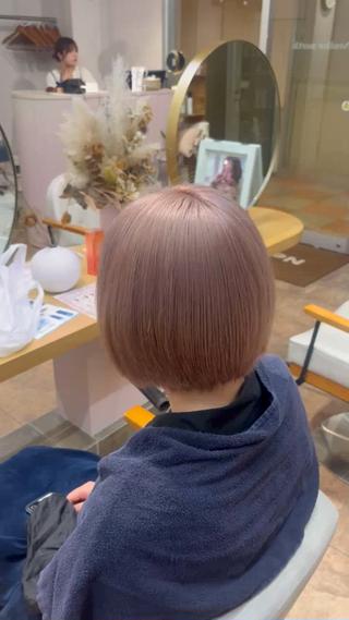 ミディアム カラー heel SENGAWAのヘアスタイル