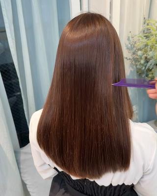 セミロング ダメージレス縮毛矯正 髪質改善【美冴】のヘアスタイル