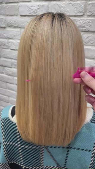 ロング ダメージレス 桧山店長のヘアスタイル