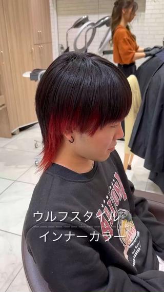 ミディアム カラー メンズ 渡邉 理央のヘアスタイル