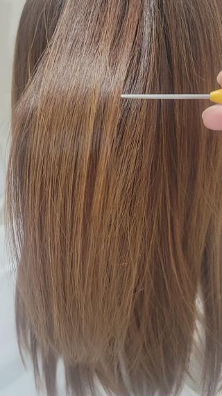 セミロング 平田 愛美のヘアスタイル