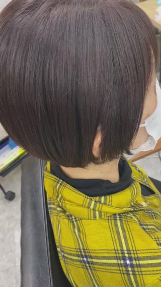 髪質改善で乾かしただけでピカピカの艶髪 