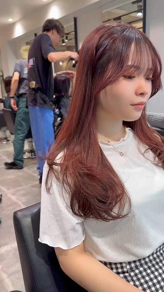 今トレンドのレイヤーカット
内巻きだけでもここまで動きが出てくれますよ
#レイヤーカット