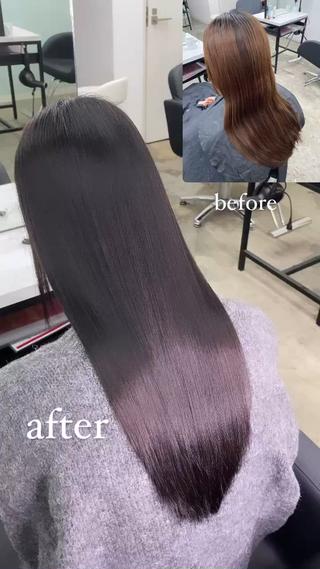 #ケラチントリートメント#髪質改善#美髪矯正#アッシュブラウン 