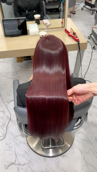 ロング カラー ヘアアレンジ 新宿.全国4位美髪師 taka髪質改善のヘアスタイル