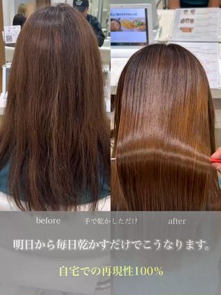 ロング 【髪質改善カラー】 瀧田嵐士🇰🇷のヘアスタイル