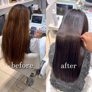 ロング 【髪質改善カラー】 瀧田嵐士🇰🇷のヘアスタイル