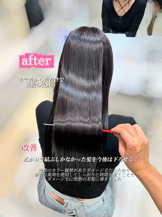ロング 【髪質改善カラー】 瀧田嵐士🇰🇷のヘアスタイル
