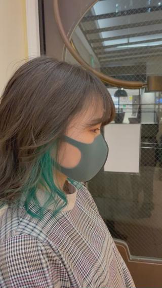 派手な色でもおk
インナーカラー 