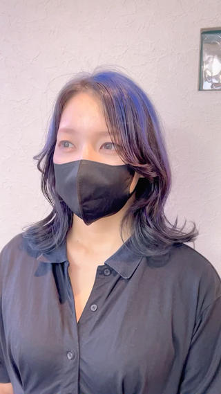 ミディアム カラー 栞美容室所属・三浦 健太郎のヘアスタイル