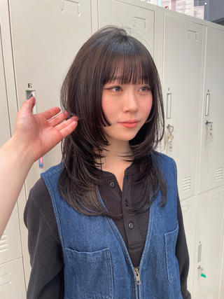 姫カット×レイヤーカット 