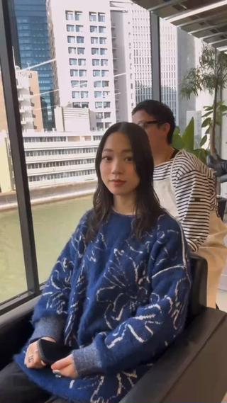 ウルフカット
レイヤースタイルにパーマ
簡単スタイリング 