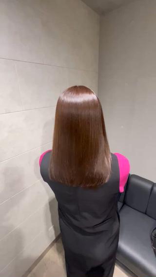 ミディアム パーマ 縮毛矯正 特化生田のヘアスタイル
