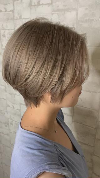 ショート カラー 船津武俊 フナツタケトシのヘアスタイル