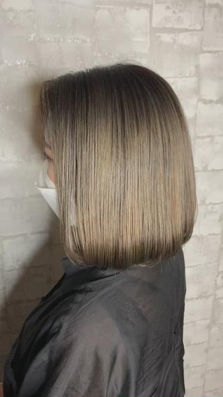 ミディアム カラー 船津武俊 フナツタケトシのヘアスタイル