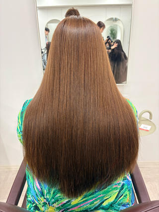 ロング カラー ヘアアレンジ 二ヶ月綺麗なデザイン カット/星野六三四のヘアスタイル