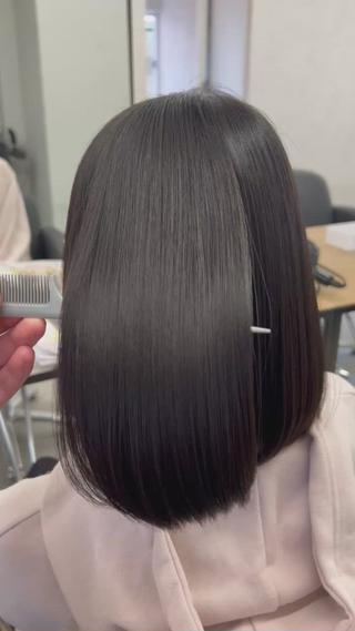 ミディアム 髪質改善/艶髪 ミトモリシュウトのヘアスタイル