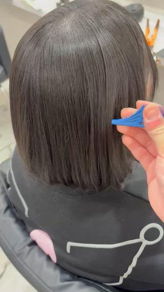 ミディアム 冨江 弘貴のヘアスタイル