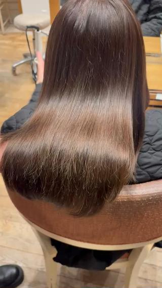 セミロング きょうか 縮毛矯正モデル募集中のヘアスタイル