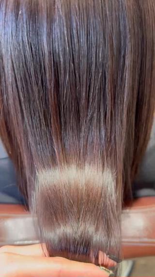カラー 一宮　　透明感カラー 髪質改善　ヘッドスパのヘアスタイル