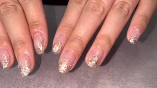 大人な秋カラーラメグラデ 