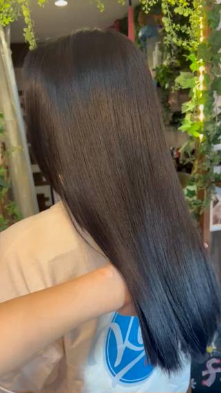 カラーインのプチ髪質改善でツヤツヤ