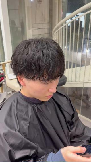 パーマ メンズ 小島 希星のヘアスタイル