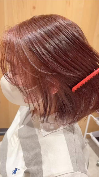 ショート カラー スキバサミを使わない カット🌼唯🌼のヘアスタイル