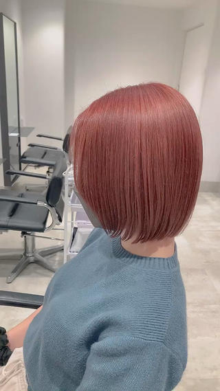 ショート カラー スキバサミを使わない カット🌼唯🌼のヘアスタイル