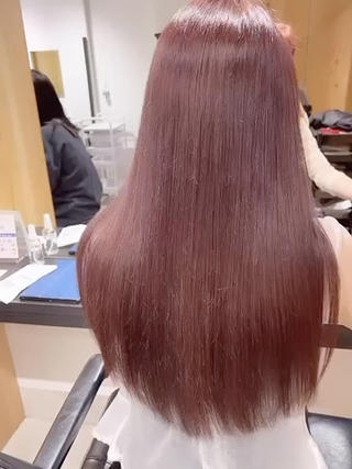 ロング カラー スキバサミを使わない カット🌼唯🌼のヘアスタイル