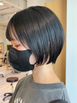 ショート 神奈川大学最寄り白楽 三本松巧のヘアスタイル