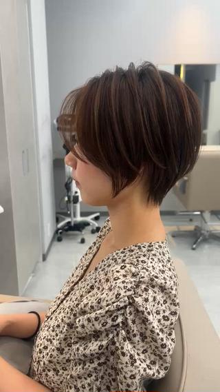 ショート 山﨑 燦人のヘアスタイル