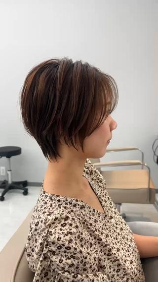 ショート 山﨑 燦人のヘアスタイル