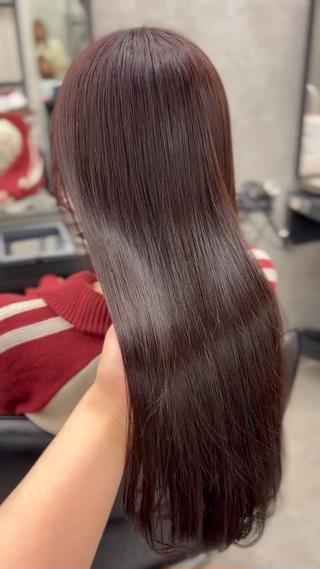 ロング 角田 萌夏のヘアスタイル