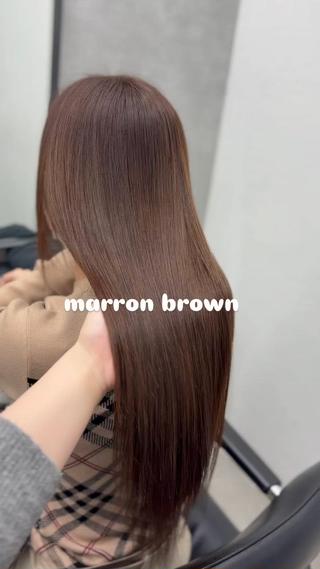 ロング 角田 萌夏のヘアスタイル