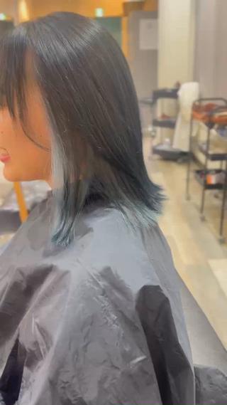 ロング ブリーチカラー特化 古田YUUTOのヘアスタイル