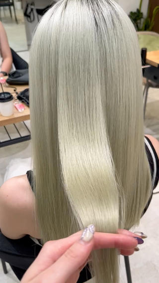 ブリーチ5回でもここまでツヤツヤに