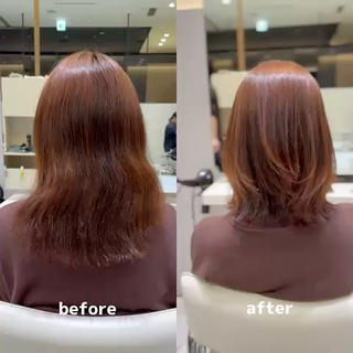 ミディアム 縮毛矯正特化 k-two土田陸登のヘアスタイル