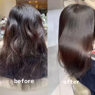 ロング 縮毛矯正特化 k-two土田陸登のヘアスタイル