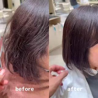 ショート 縮毛矯正特化 k-two土田陸登のヘアスタイル