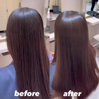 ロング 縮毛矯正特化 k-two土田陸登のヘアスタイル