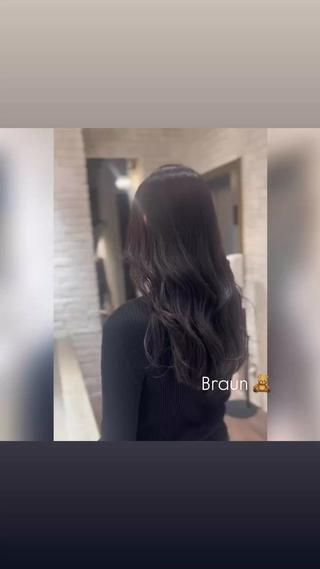 ロング カラー 高橋 奏のヘアスタイル