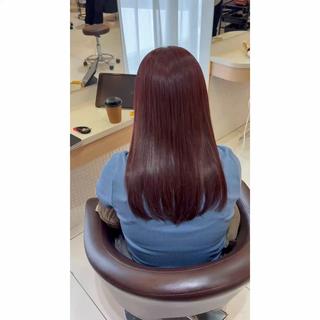 セミロング 艶髪/カラー/ まつりのヘアスタイル