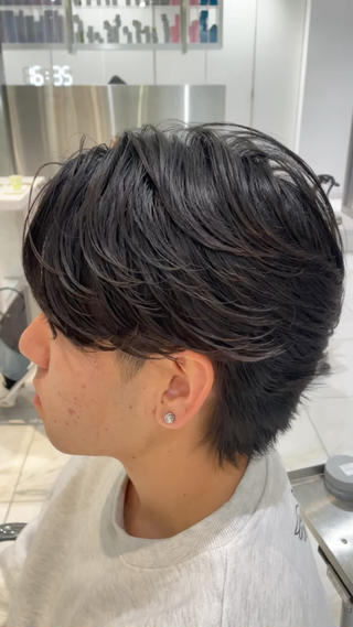 パーマ メンズ 女性モデル募集中‼️ メンズパーマ片岡優介のヘアスタイル