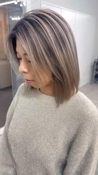 バレイヤージュ　三宮　神戸　カラー　ブリーチ 